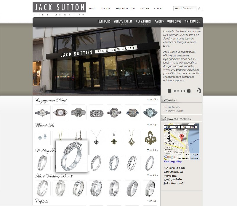 Jewelry Store web site Jewelry Store Web Site - Jack Sutton