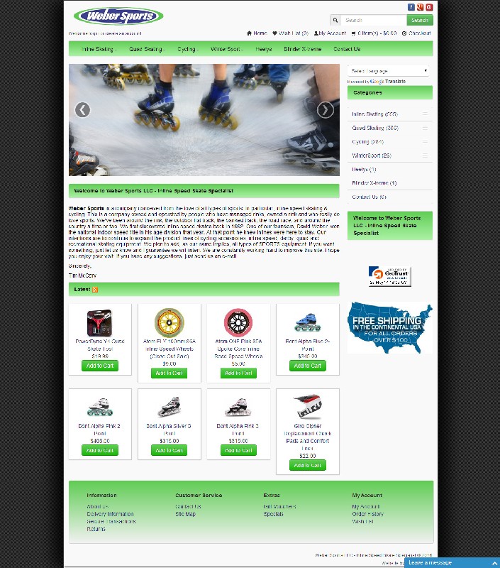 Web site design E Commerce Site
