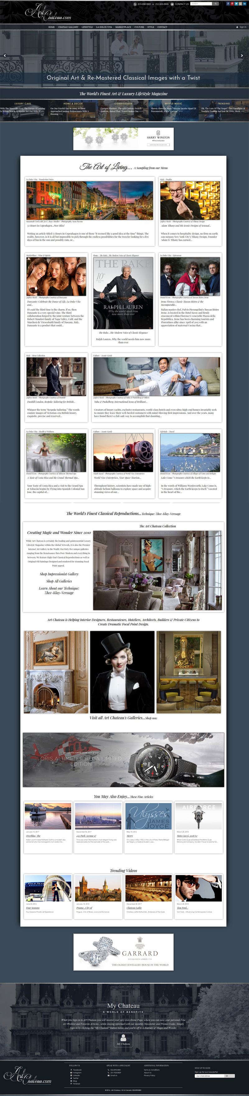 Artchateau Artchateau Magazine and E-Commerce Website